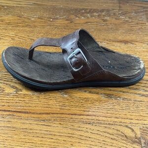 Merrell Around Town Thong Buckle Sandals Women’s Size 8 Brown